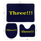 Dezi-Three Bathroom Floor 3-Piece Rug Set