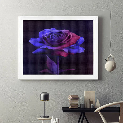 Blushing Flower Round Diamond Painting