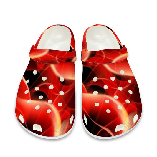 Flamin' Crocs Shoes
