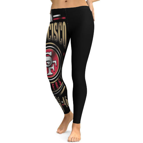 49ers Fan Inspired Yoga Pants