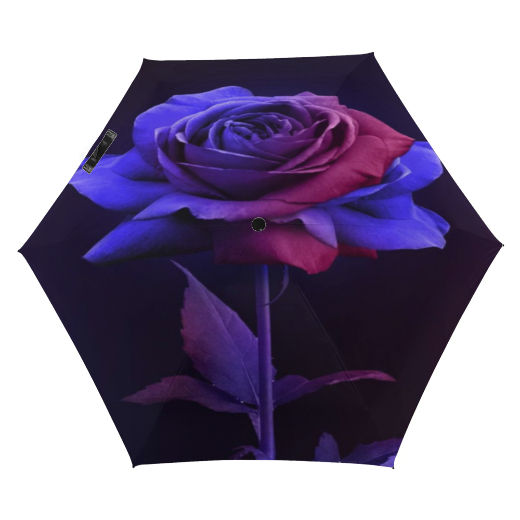 Blushing Flower Five-fold Umbrella