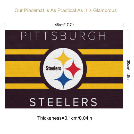 Steelers Inspired PVC Placemats