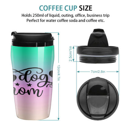 Dog Mom Pastel Travel Coffee Cup