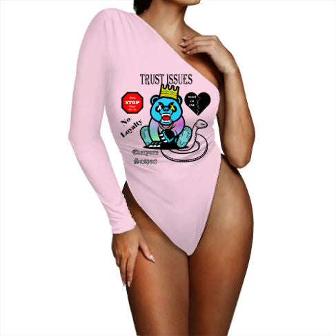Trust Issues (light pink) Shoulder Bodysuit