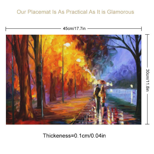 Walk of Love PVC Placemats