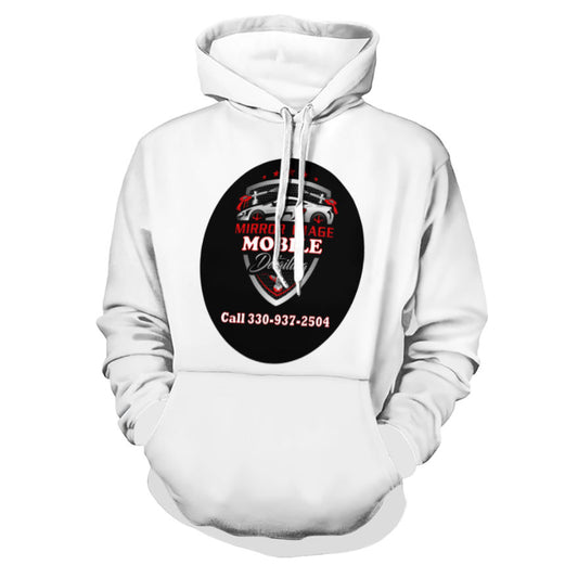 Mirror Image Mobile Detailing (Middle Logo - white) Hoodie