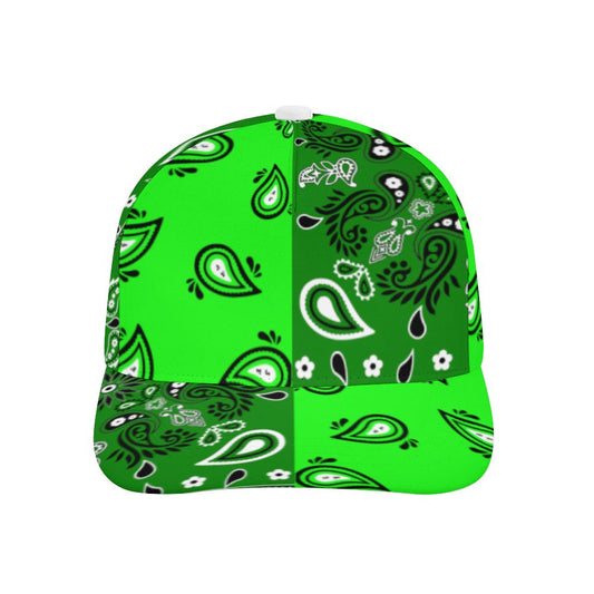 Green Bandana Pattern Cap