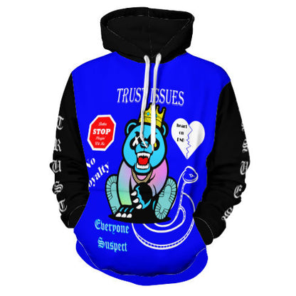 Trust Issues Dark Blue Hoodie