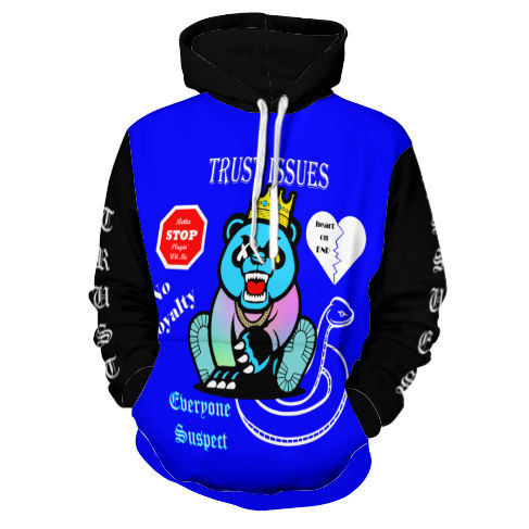 Trust Issues Dark Blue Hoodie