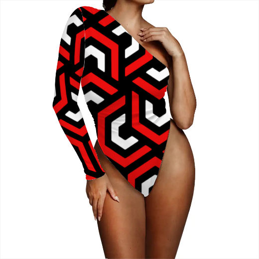 Amazing Red Shoulder Bodysuit
