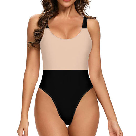 Half & Half One-piece Swimwear