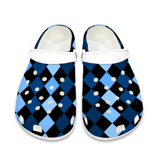 Blue Frenzy Crocs Shoes