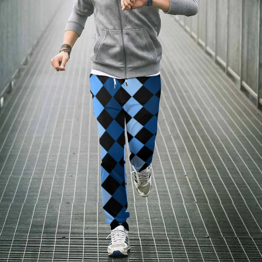 Blue Frenzy Sweatpants