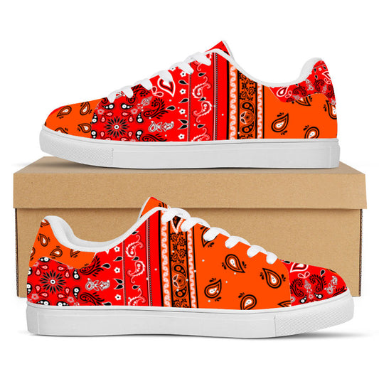 Orange Bandana Sneakers