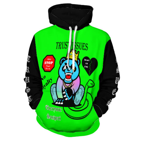 Trust Issues Lime Hoodie