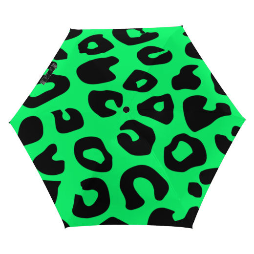 Green Cheetah Five-fold Umbrella