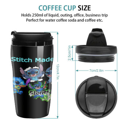 Stitch Inspired Travel Coffee Cup