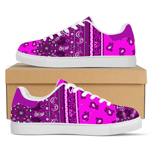 Purple Bandana Pattern Sneakers