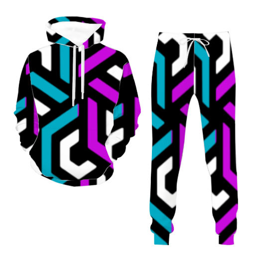 Amazing Turquoise and Lilac Jogging Suit