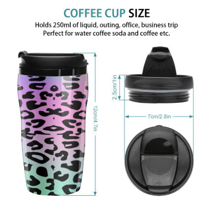 Pastel Leopard Travel Coffee Cup