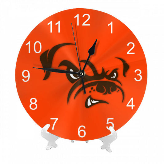 Browns Inspired Round Wall Clock