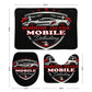 Mirror Image Mobile Detailing Bathroom Floor 3-Piece Rug Set
