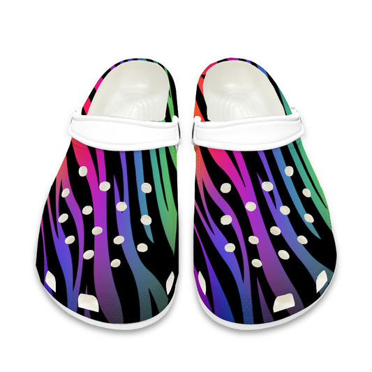Zebra Wave Crocs Shoes
