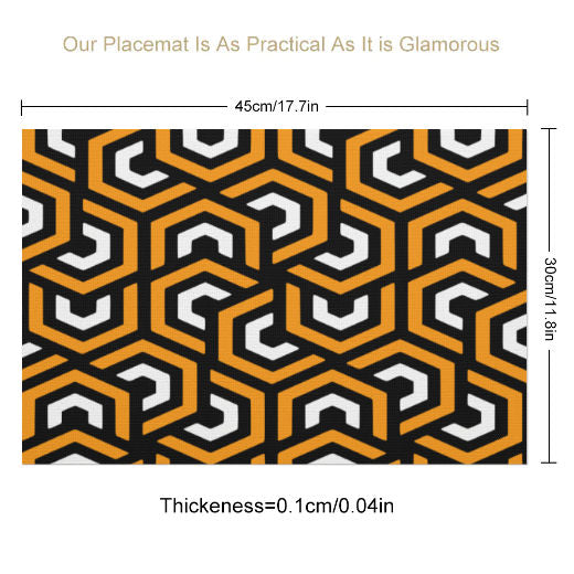 Amazing Orange PVC Placemats