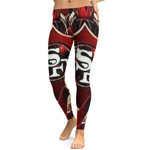 49ers Inspired Yoga Pants