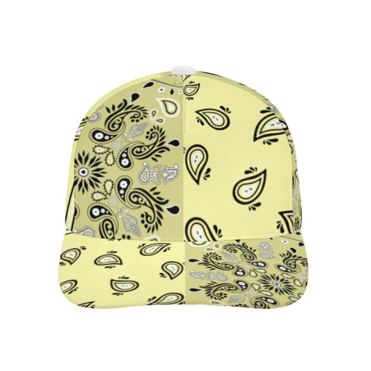 Cream Bandana Pattern Cap