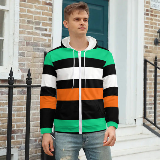 Autumn's Forest Zippered Hooded