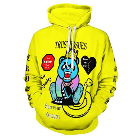 Trust Issues Yellow Hoodie