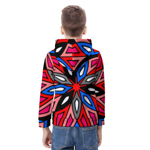 Red Spider Teens full-print Hoodie