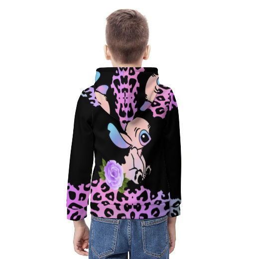 Stitch Inspired Teens full-print Hoodie