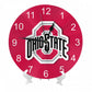 Ohio State Inspired Round Wall Clock