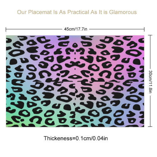 Pastel Leopard PVC Placemats