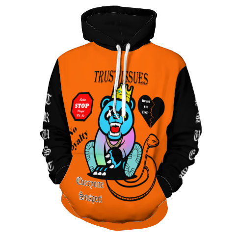 Trust Issues Orange Hoodie