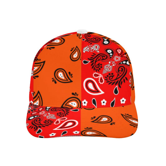 Orange Bandana Pattern Cap