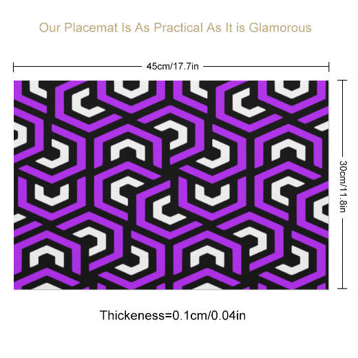 Amazing Purple PVC Placemats