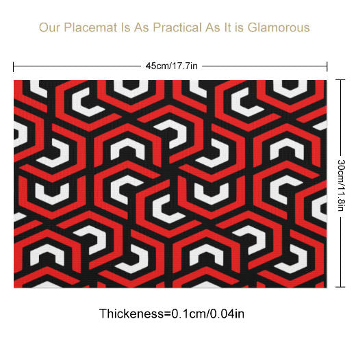 Amazing Red PVC Placemats