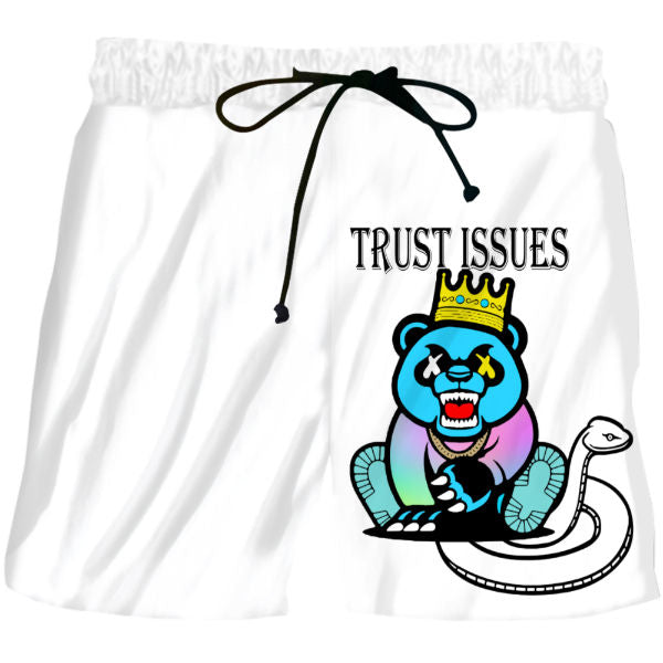 Trust Issues (White) Shorts