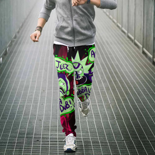 Rick and Morty Inspired 'Aw Jeez' Sweatpants