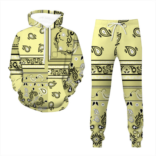Cream Bandana Pattern Sweatsuit (Adult)