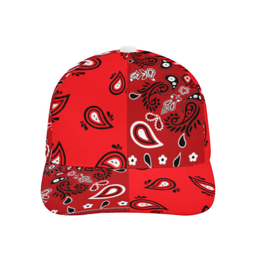 Red Bandana Pattern Cap