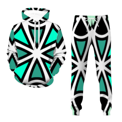 Green Swizzle Jogging Suit