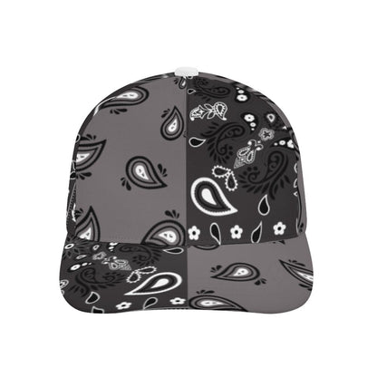 Grey Bandana Pattern Cap