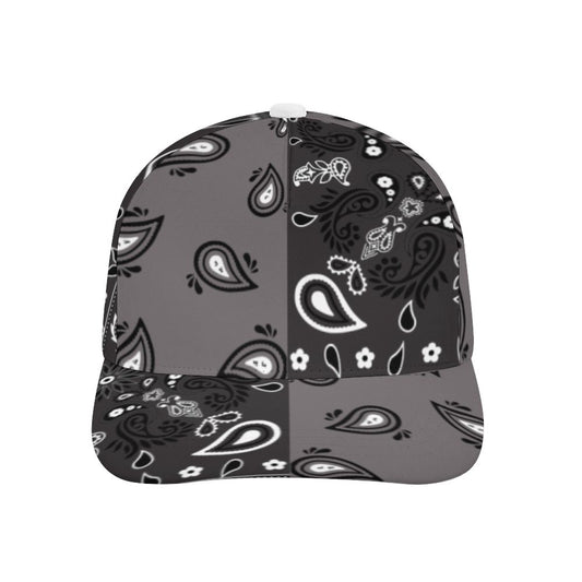 Grey Bandana Pattern Cap