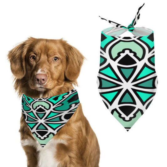 Green Swizzle Pet Scarf