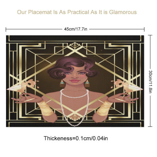 Woman of Glamour PVC Placemats