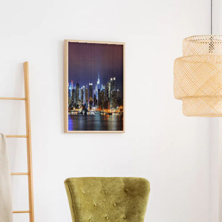 City Lights Square Diamond Painting Canvas